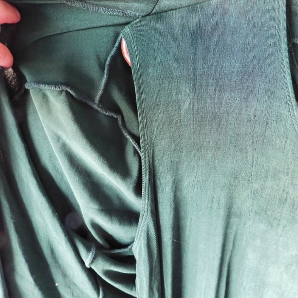 Channa Tank Emerald Green Casual and Elegant in one Dress+Cardigan in one 1X - Picture 5 of 12